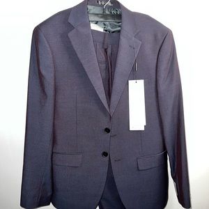 Calvin Klein plum colored jacket and pants suit